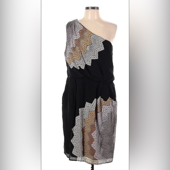 BCBG MaxAzira One Shoulder Dress - Picture 2 of 11